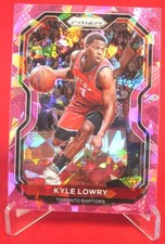 Kyle Lowry Pink Cracked Ice Prizm NBA 2020-21 Basketball Card #103 MT