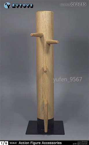 IN US 1/6 Ip Man Wing Chun legno stordente manichino kung fu colpo base in metallo in scatola - Foto 6 di 7
