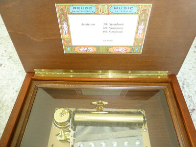 Reuge ミュウジックボックス　CH 3/72 37214 Rare Vintage Reuge Music Box 72 Keys / 3 Songs 'Beethoven' Limited