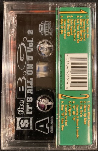 SEALED --B.G. - It's All On U Vol 2 -- GANGSTA-RAP/Lil Wayne/Juvenile - OG PRESS - Picture 2 of 3