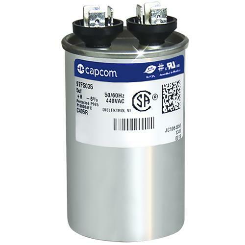 5 uf / Mfd x 440 VAC Genteq GE Replacement Round Capacitor 5 uf / Mfd x 440 VAC Genteq GE Replacement Round Capacitor
