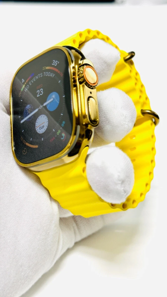 Gold apple watch with yellow best sale band