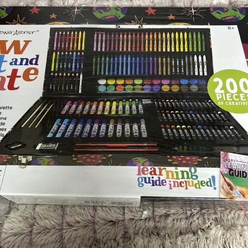 Art 101 Budding Artist Draw And paint Create Art Set 200 Pieces - Picture 2 of 3