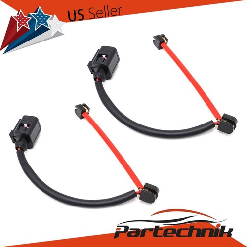 Front Disc Brake Pad Wear Sensor Pair Set For Audi Q7 Porsche Cayenne