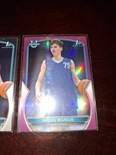 Matas Buzelis 1st Bowman #84 Pink Refractor & Base Card's.
