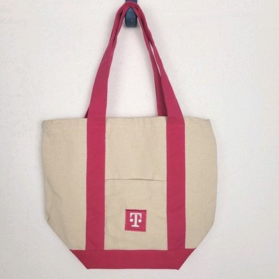 T-Mobile Mini Canvas Tote Bag Magenta Limited Edition Shopping Travel