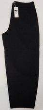 Eileen Fisher Ankle Lantern Ponte Pants Black Women's Size L NWT Wide Leg Flex