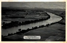 Connetivut River From Sugar Loaf Mountain, Vintage Postcard