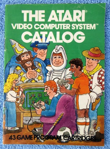 Vintage 1981 THE ATARI VIDEO COMPUTER SYSTEM CATALOG Games and Hardware