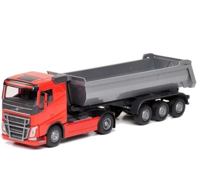 EMEK, VOLVO FH16 4x2 rouge avec benne 3 essieux, échelle 1/25, EMEK22355 - Photo 1/2