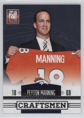 2012 Panini Elite Craftsmen Silver 84/999 Peyton Manning #7 HOF 4k8