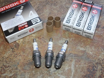 3x BRISK DR15SXC Evo Laser Spark Plugs fit: Perodua Kenari - 1.0 - 2000 to 2009