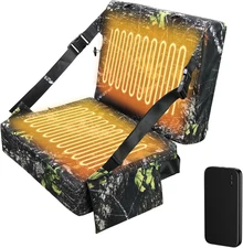 Heated Hunting Seat Cushion Pad Thermal Hunting Seat with 10000 Mah Power Bank A