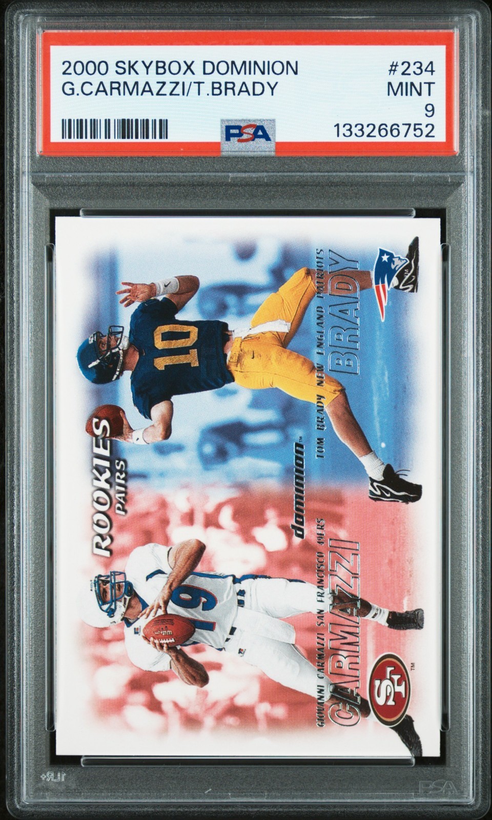 2000 Skybox Dominion Tom Brady #234 Rookie Card PSA 9 MINT