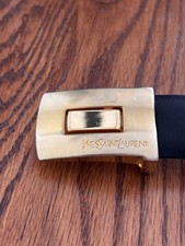 YSL Saint Laurent Vintage Leather Belt Size 35-36