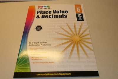 Spectrum Focus Place Value & Decimals  Grade 5  Carsondellosa  Paperback