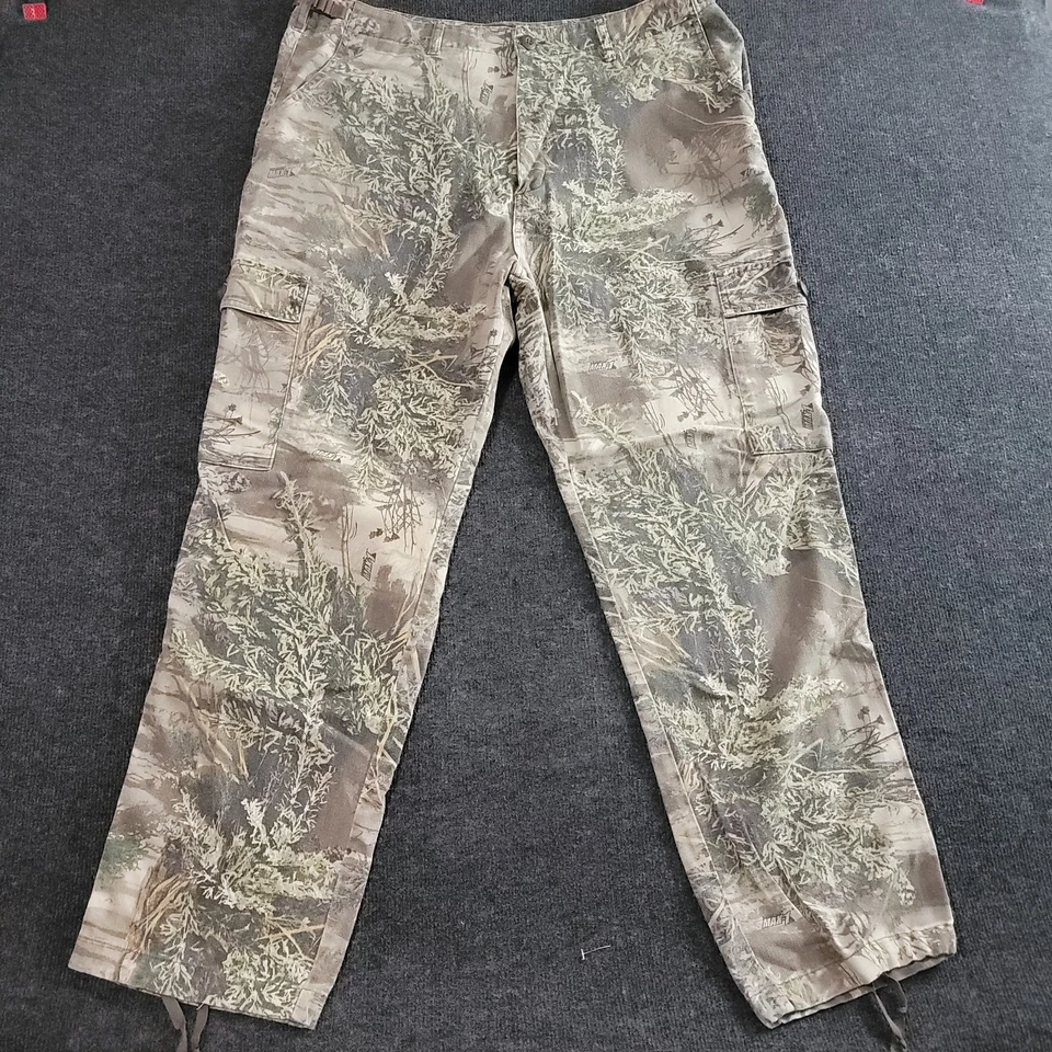 Cabelas Outdoor Gear Cargo Pants 40 Regular Brush Camo Hunting Cotton Blend Foto 2 de 4