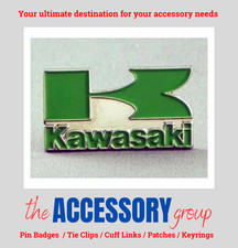 Brand New Green Kawasaki Sports bike Logo Motorbike pin badge tie pin metal 