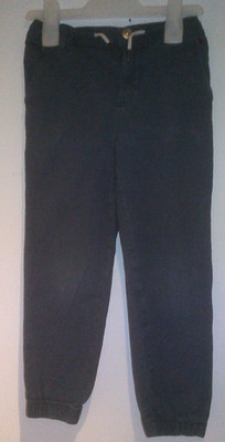 Dunkelblaue Edeljeans/Hose mit elastischem Bund  und Zugband 110/116 TCM