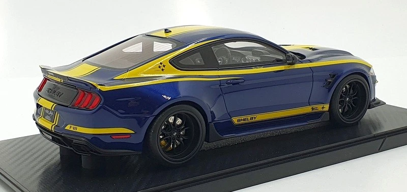 GT Spirit escala 1/18 resina GT871 - Shelby Mustang Super Snake - azul/amarillo Foto 2 de 4