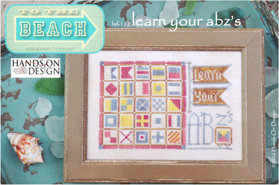 Hands On Design LEARN YOUR ABZ'S To The Beach Cross Stitch Pattern Leaflet Only