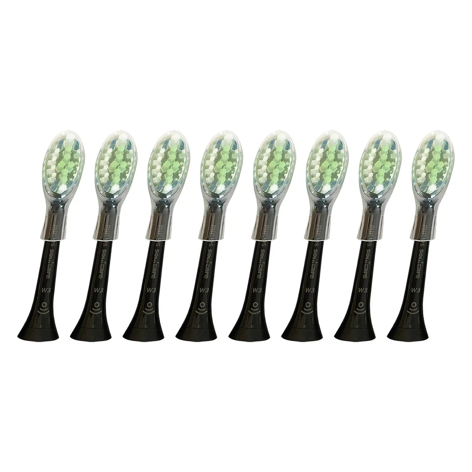 8x Cabezales de repuesto Philips Sonicare DiamondClean W3 Premium | Negro | Sin caja Foto 2 de 2