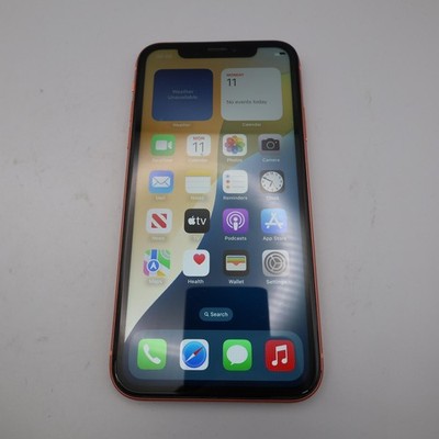 Apple iPhone XR 64GB orange entsperrt Smartphone Bildschirm Markierung 100% Akku