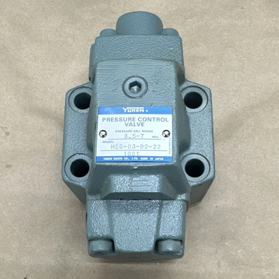 NUEVO EN CAJA - YUKEN HCG-03-B2-22 Válvula de Control de Presión 3.5-7MPa Rango Ajustable Foto 2 de 4