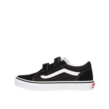 Vans Toddlers Old Skool V Sneakers With Fastner  Black  Authentic New
