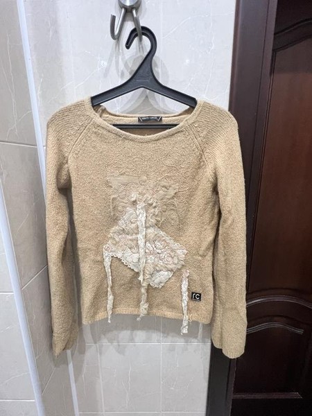 Women Roberto Cavalli Sweater Beige Nylon 36