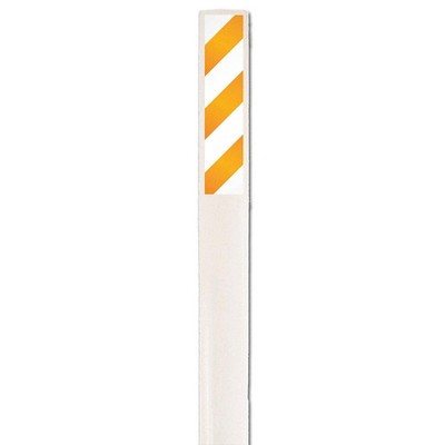 GRAINGER APPROVED FMK611WTORWT Flexible Marker Stake,Fbrgls,Org/Wht/Wht 22CX93