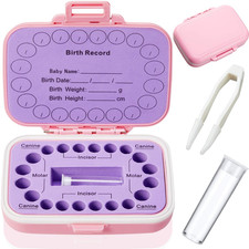 Baby Tooth Box Keepsake for Kids Teeth Storage Holder Child Teeth Organizer Toot