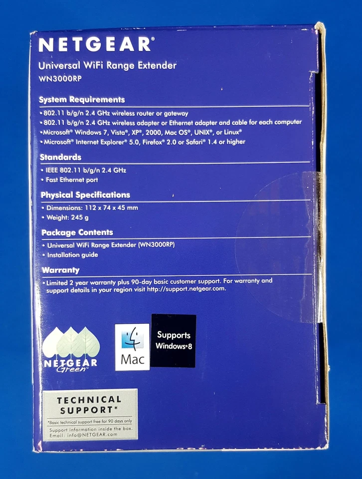NETGEAR Universal WiFi Range Extender WN3000RP • 2.4 GHz • WLAN-Repeater - Bild 4 von 4