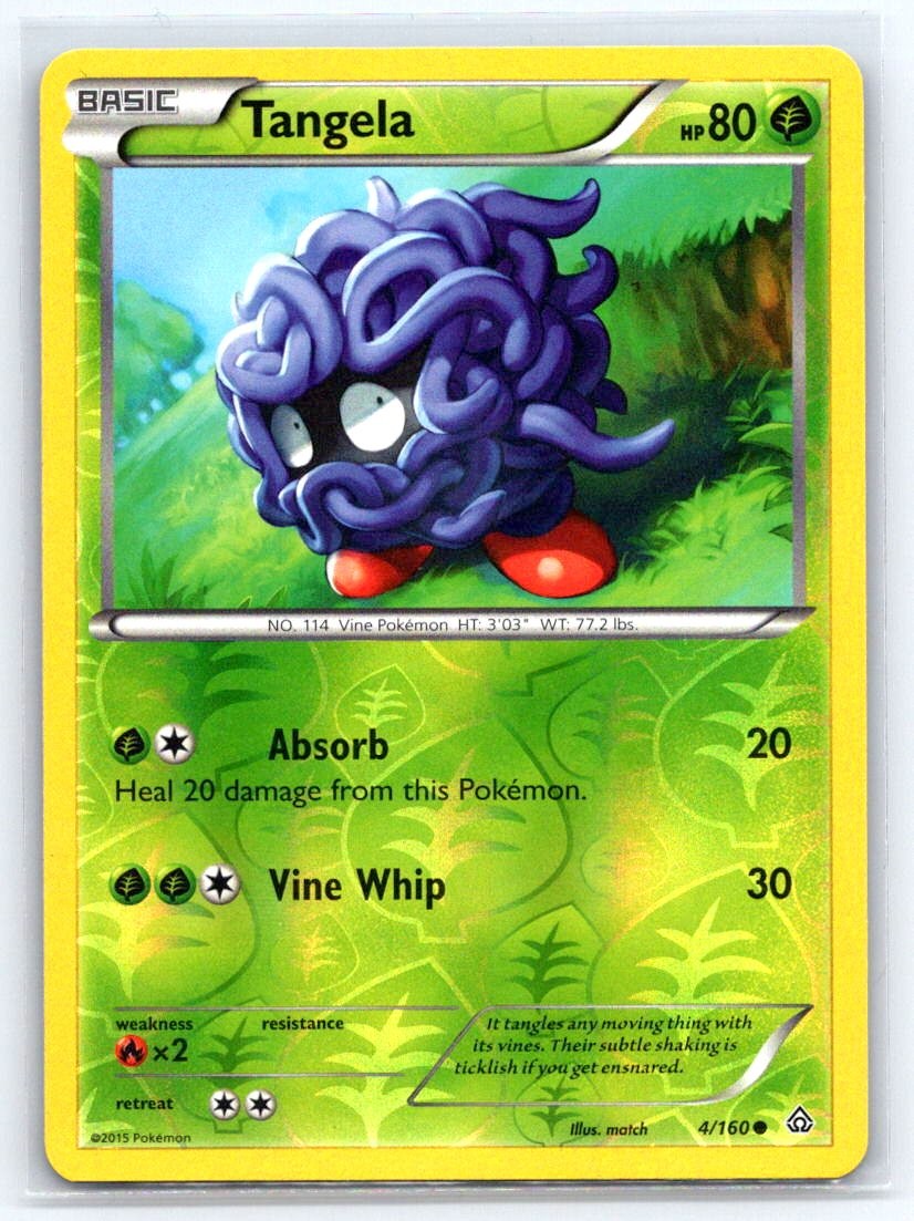 TANGELA 4/160 PRIMAL CLASH C POKEMON REVERSE HOLO NM