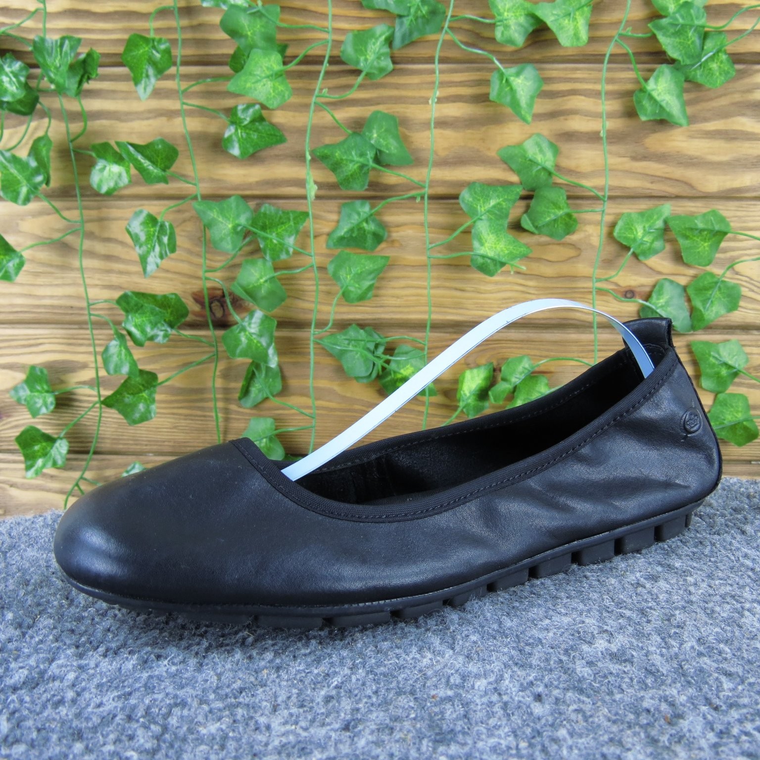 SAOLA Ballerine comode da donna Born in pelle nera misura 7 5M suola ammortizzata antiscivolo