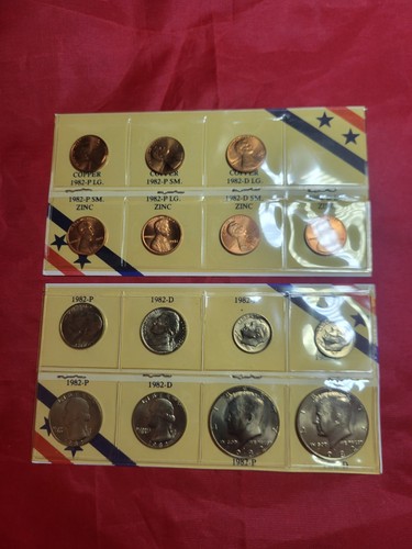 Juego de 15 monedas 1982 sin circular P&D - Imagen 3 de 7