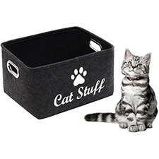 Cat apparel & accessories/cat toys/pet supplies storage basket/bin wit