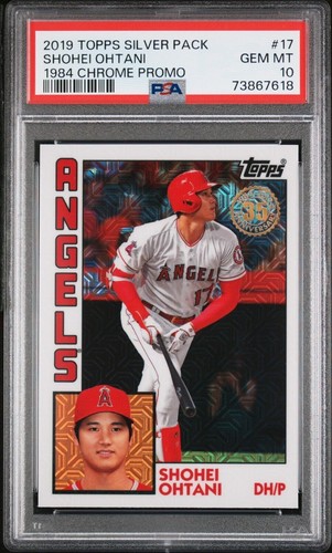 2019 Topps Silver Pack Shohei Ohtani 1984 Chrome Promo #17 PSA 10 Gem MT