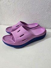 HOKA Ora Recovery 3 Slide Slip On Sandals Cyclamen/Coastal Sky Unisex M 11 W 13