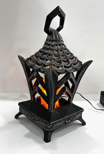 Vintage Gemmy 2006 Halloween Gothic Lantern Flicker Flame - Picture 21 of 24