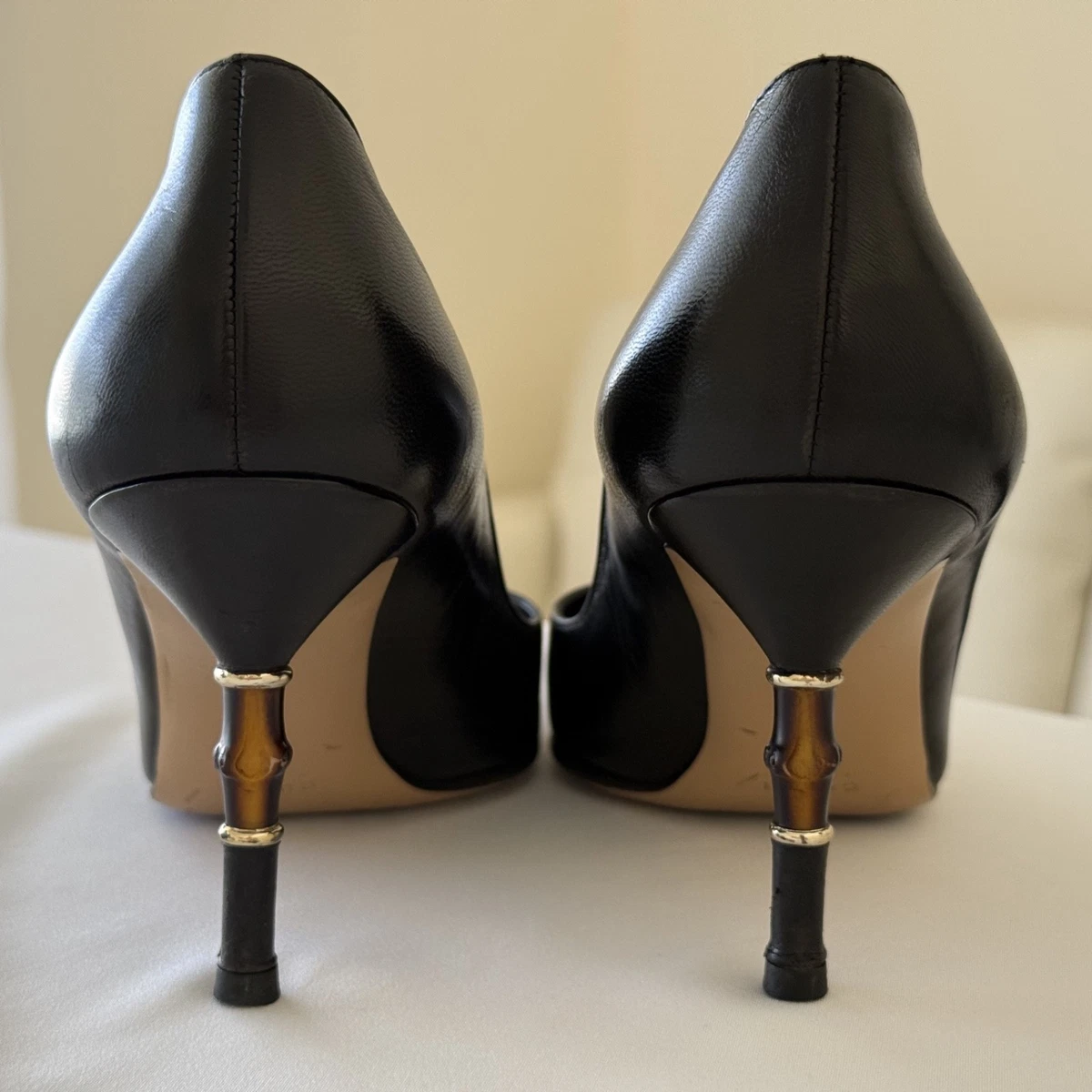 Gucci Black Bamboo In Women's Heels for sale | eBay