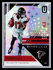 Marvin Hall Rookie Atlanta Falcons 2018 Panini Unparalleled #12 Astral #/200