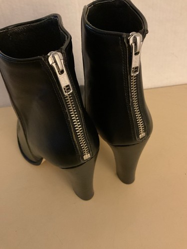 Jonak Paris Mujer Botas Tacón Cuero Negro Talla 9 Euro 40 - Imagen 6 de 10