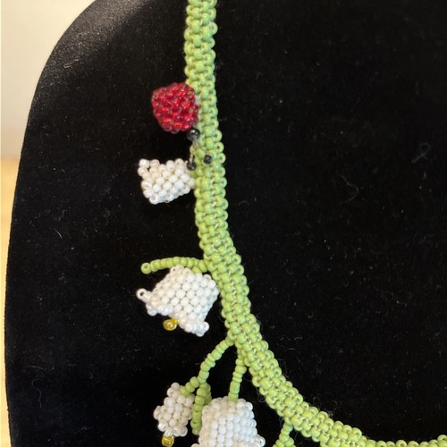 Vintage RARE MICHAEL SIMON Lilly Of The Valley Matching Set Necklace & Earrings - 第 4/11 張圖片