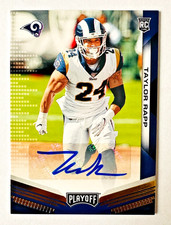 2019 Panini Playoff Taylor Rapp AUTO RC Rams Rookie!