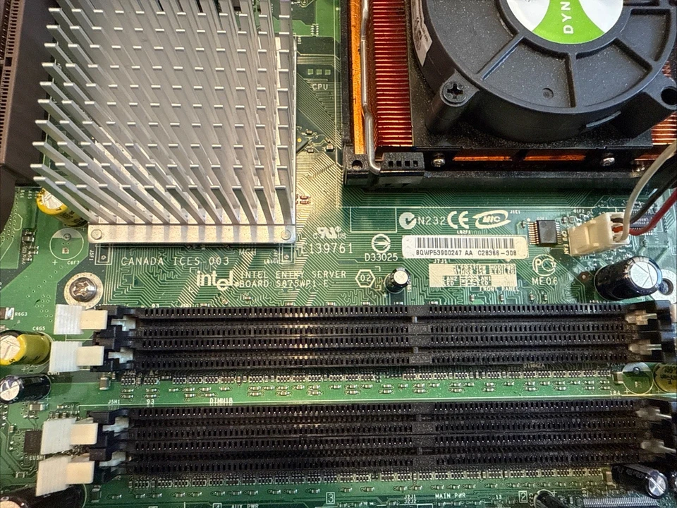 Intel S875WP1-E ( Non-LX ) ATX Server Board with P4-2.8GHz & 1U Copper Heatsink - Image 3 of 3