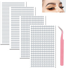 Face Gems 1792Pcs Self Adhesive Face Jewels, 3/4/5/6Mm Gem Stickers Gems Stick o