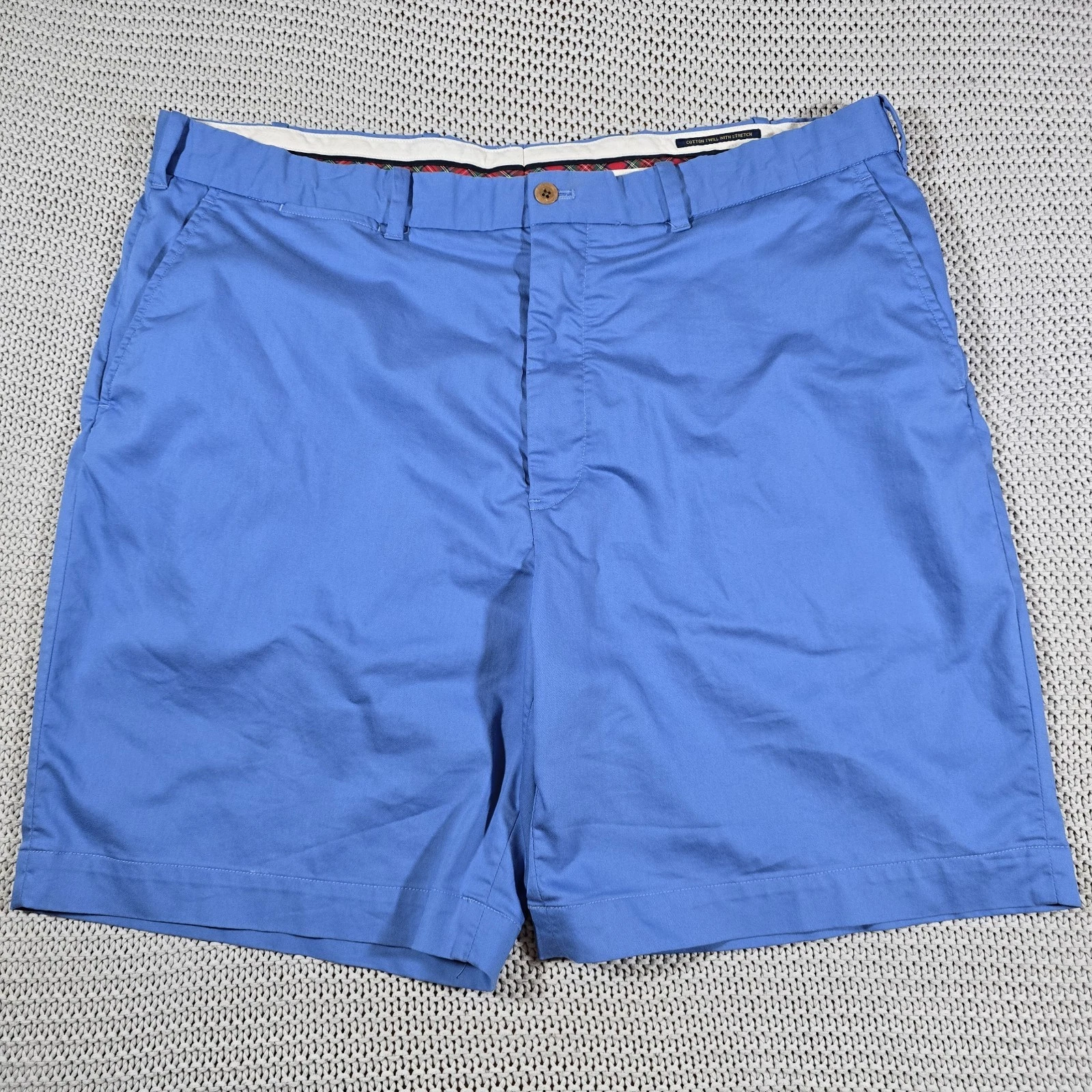 Polo Golf Ralph Lauren Cotton Twill Stretch Chino Shorts Mens 40 Blue Preppy