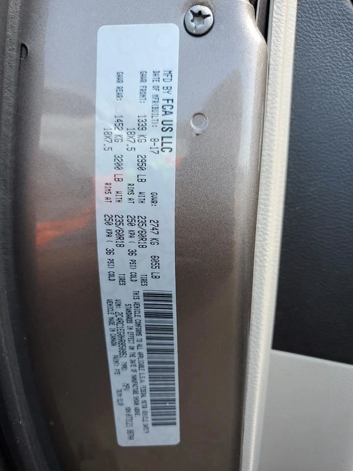 Driver Left Air Bag Driver Roof Fits 17-25 PACIFICA 3024445 Foto 4 de 4