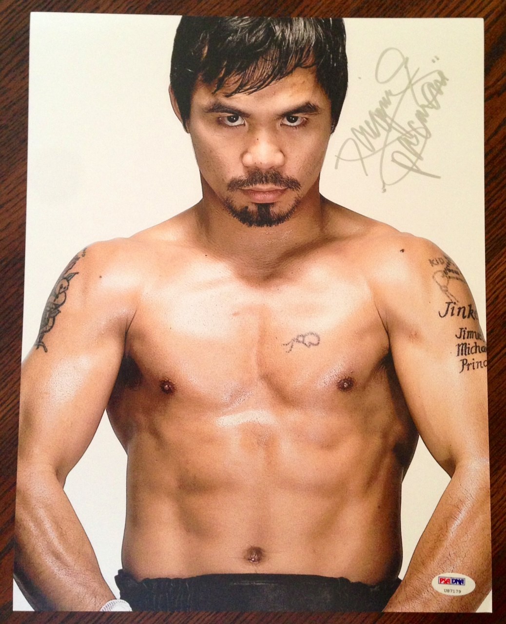 Manny Pacqui o Autographed Signed Manny "PACMAN" Pacquiao Boxing Champion 11x14 Photo PSA/DNA COA 